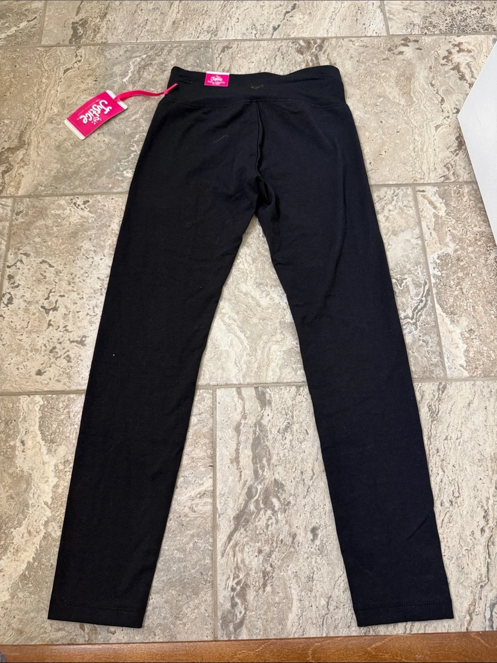NWT Size small (7-8) Justice Black Full-Length Leggings